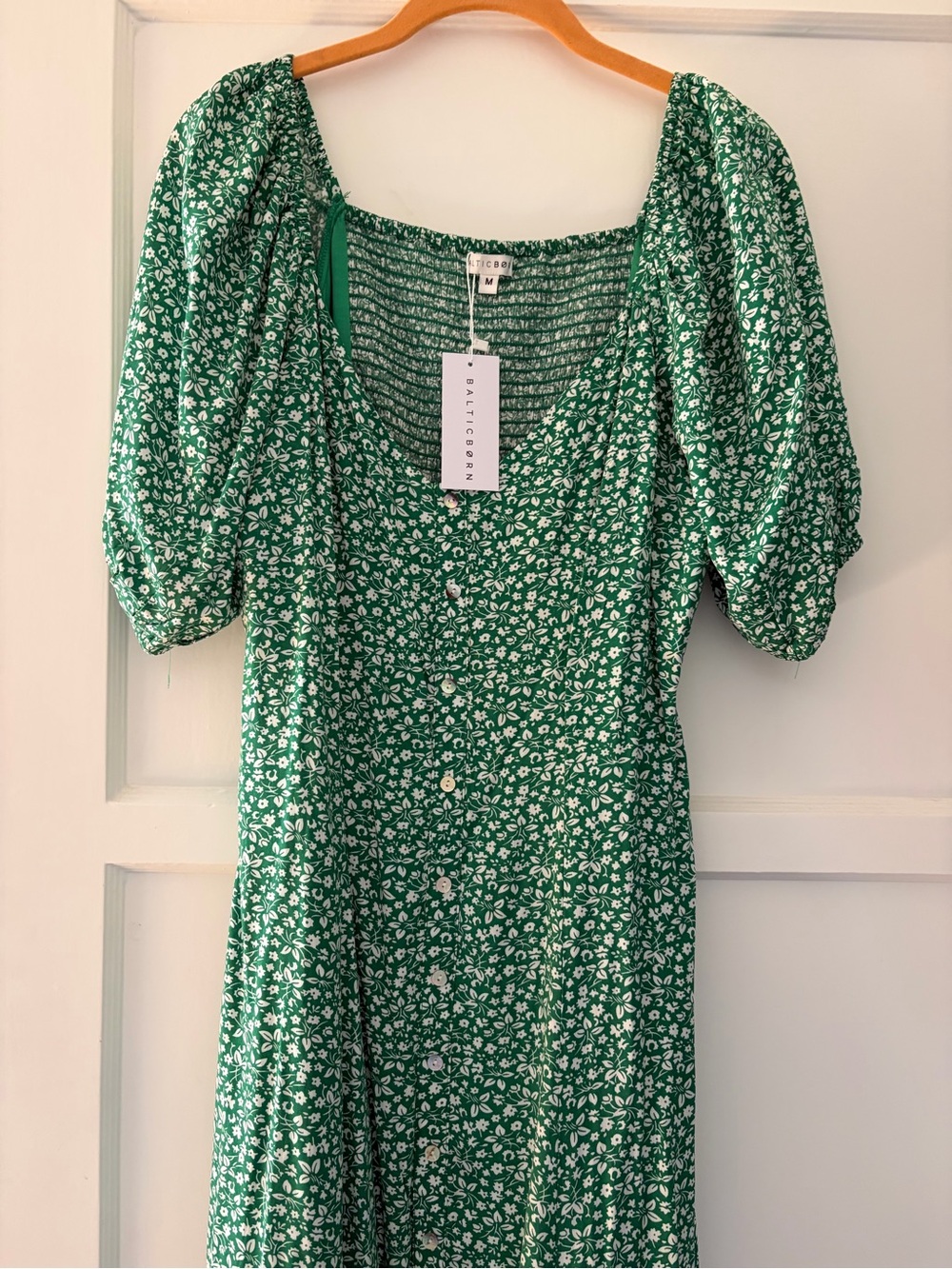Baltic Born Elisabeth Button Dress - Green Floral NWT - Picture 3 of 4